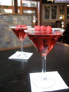 Two Raspberry Cocktails